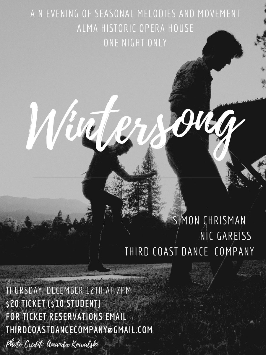 ThirdCoastComp's tweet photo. Thank you, as always, for supporting Third Coast, and don't forget to catch our collaborative performance Wintersong: a Feast of Seasonal Melodies and Movement next week! ❄️ https://t.co/IVqn1dzop0