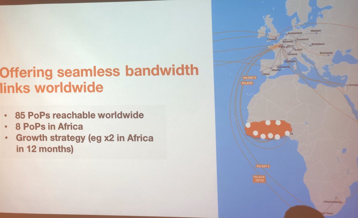 emmanuelrochas's tweet photo. Many questions and a strong interest in the room at #SAWAS Africa-Middle East 2019 for #orange west Africa backbone. And a talented trio to present this collaborative project : #FatoumataSarr from @GroupeSonatel, #charleskouame from @CI_Orange and @PierrePaufique from @OrangeIC https://t.co/stvdc2h6yH