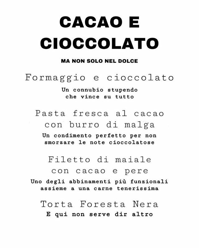 Note amare e decise contrastate da sapori dolci e vellutati.
Questo sarà il menù di domani e abbiamo ancora qualche posto disponibile.
Merita vedrete✨
Ci vediamo alle 19 in cucina❤️
Davide &amp; Faby
•
Per prenotare chiama la Faby: 3479558401
•
#corsidicucina #cioccolato #piatti…