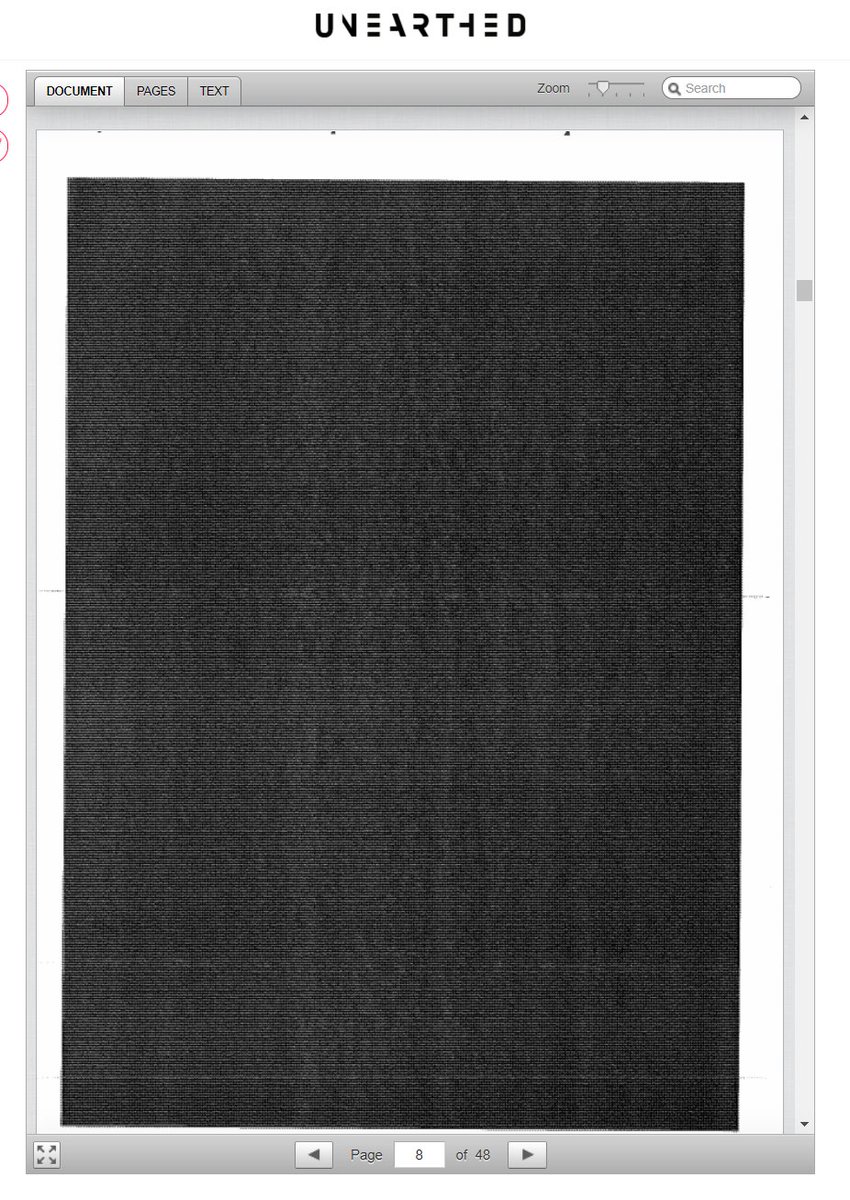 Just having a quick flick through the super secret government fracking report just released. Turns out it's still super secret. 48 pages - about 7 in total are readable. How insulting. Transparency does not look like this. #fracking #energy #renewables @UE