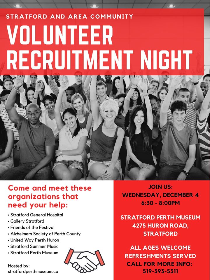 Eye on Stratford 🇨🇦 (@eyeonstratford) on Twitter photo Tomorrow is Stratford's Community Volunteer Recruitment event! Come out to discover where you can give the gift of your time back to orgs that need it. At Stratford Perth Museum 6:30pm. <a href="/StratPerthMuse/">StratfordPerthMuseum</a> @hpha_news <a href="/stratfest/">Stratford Festival</a> <a href="/UnitedWayPH/">United Way Perth-Huron</a> <a href="/GalleryStrat/">Gallery Stratford</a> @Alzperth <a href="/StratfordMusic/">StratfordSummerMusic</a> Tomorrow is Stratford's Community Volunteer Recruitment event! Come out to discover where you can give the gift of your time back to orgs that need it. At Stratford Perth Museum 6:30pm. <a href="/StratPerthMuse/">StratfordPerthMuseum</a> @hpha_news <a href="/stratfest/">Stratford Festival</a> <a href="/UnitedWayPH/">United Way Perth-Huron</a> <a href="/GalleryStrat/">Gallery Stratford</a> @Alzperth <a href="/StratfordMusic/">StratfordSummerMusic</a>
