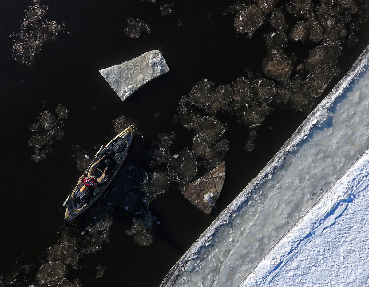 Who’s still out there winter fishing? #kayakfishing #predatorpdl #adventureliveshere #oldtownkayak