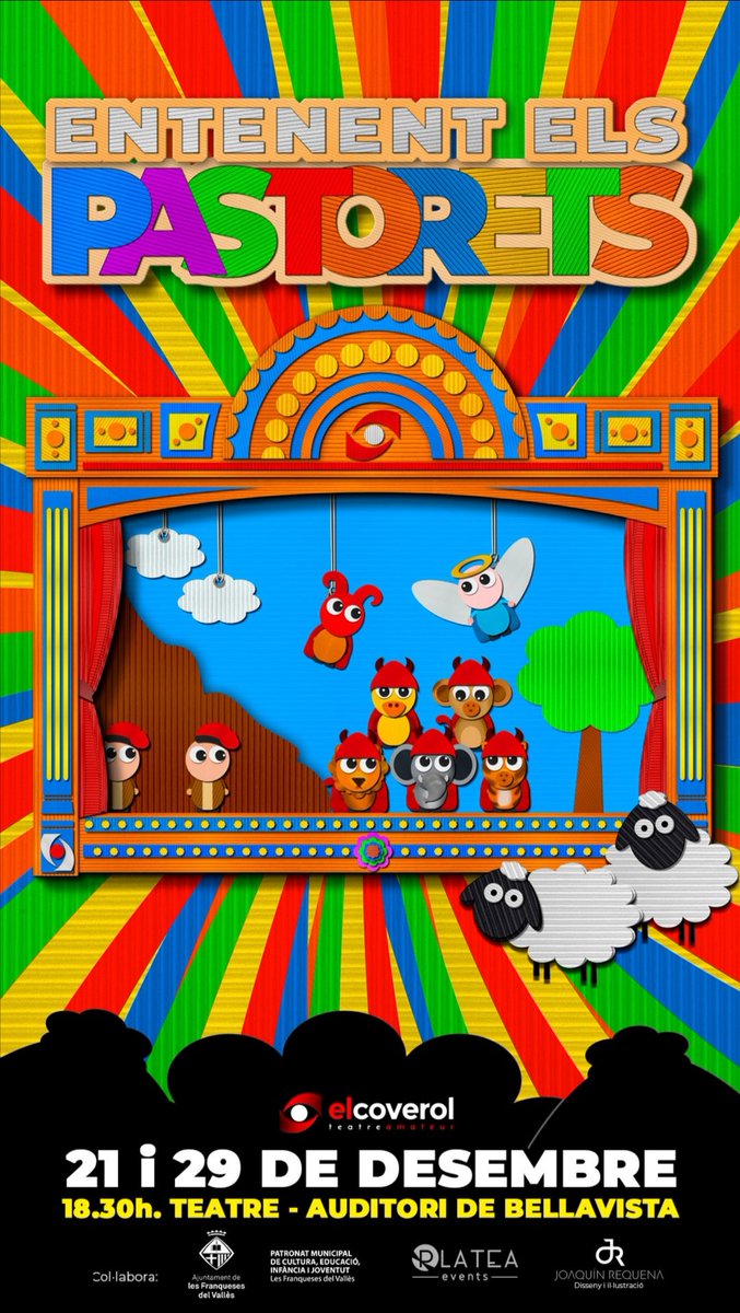 Ja tenim el cartell d'aquest any!
ENTENENT ELS PASTORETS! 
Guardeu-vos les dates, no us ho podeu perdre!
#Pastorets #elcoverolteatreamateur #teatre #lesfranquesesdelvalles #enmarxa #PastoretsdeLesFranqueses #entenentelsPastorets