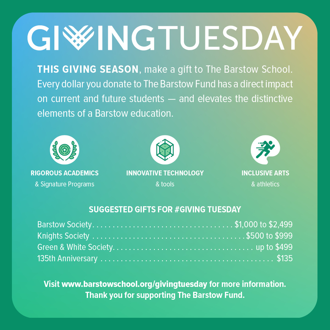 The Barstow School on Twitter "Happy GivingTuesdayBarstow! As parents