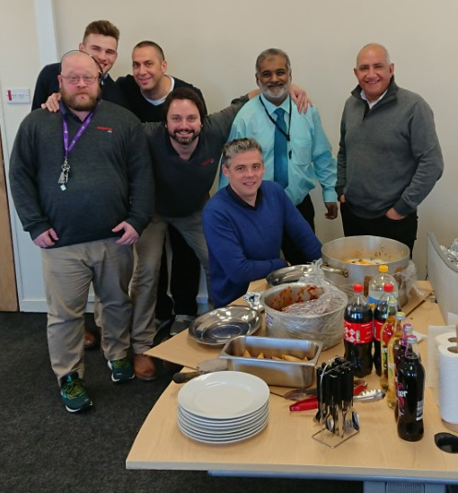 Imtiaz, our Accountant, treated us all to a biryani for lunch today, to celebrate his 50th birthday!  Thank you, Imtiaz!  And happy birthday to you!