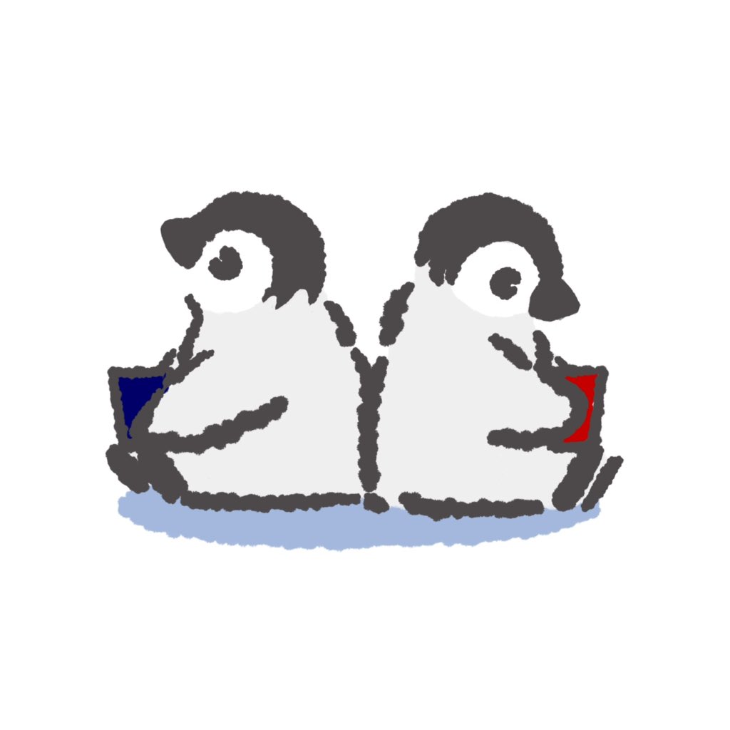ペンギンアーキテクト ティータイムペンギン Penguin Architect Penguin Emperorpenguin Penguinillustration Illust イラスト らくがき 1日1絵 皇帝ペンギン コウテイペンギン エンペラーペンギン ペンギン ペンギン好き 可愛い絵