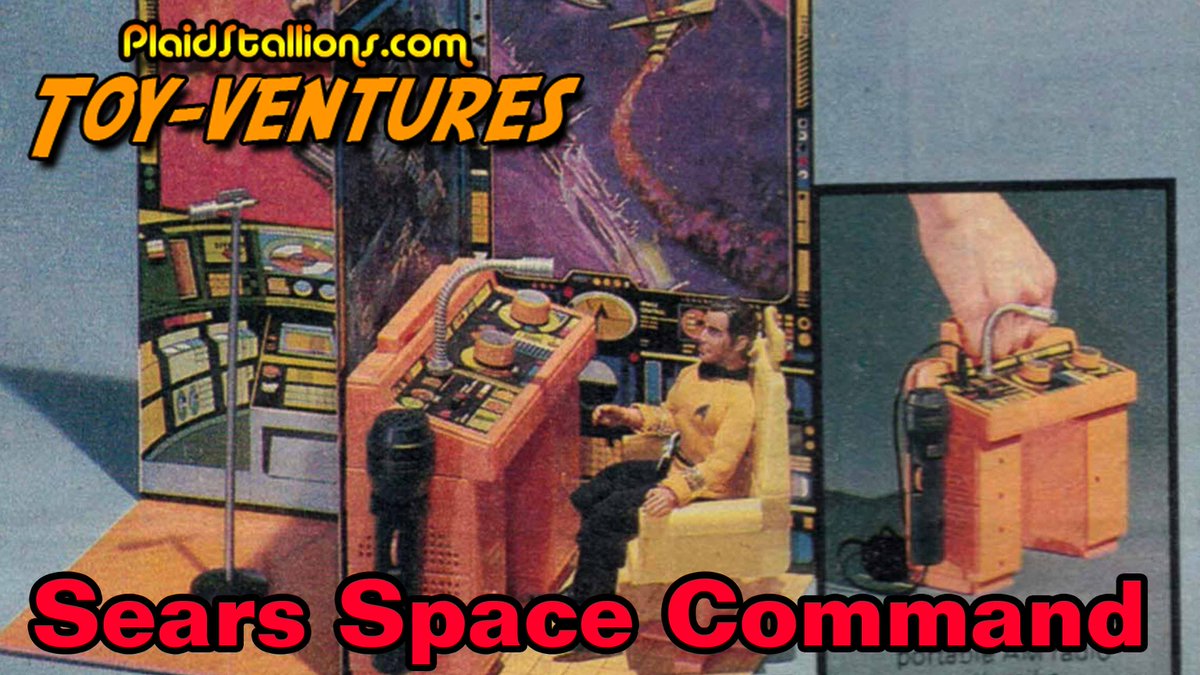 Plaidstallions's tweet photo. Time for another Toy-Venture, this week we look at the Sears Space Command Playset, a generic action figure environment that's also a recording studio for fashion dolls. Did I mention the working AM radio and microphone?https://t.co/ulgNmZOyVI https://t.co/DfJuem3ZD1