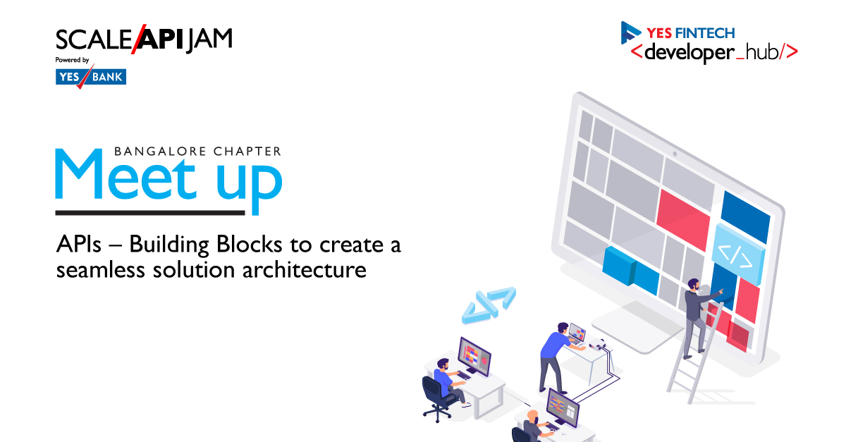 YESBANK's tweet photo. Register for SCALE API JAM Meetup and learn from tech leaders as they share their experience of creating a comprehensive API solution architecture.
Join us on 5th Dec, 5:00 PM @ Microsoft Research, Lavelle Road, Bengaluru.
To register: https://t.co/1xfNSJnddf
#YESFintech #API https://t.co/lPrHxwqz4B