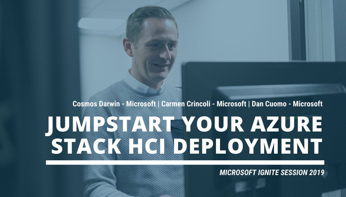 xcesbv's tweet photo. Where to start when deploying a HCI? In this session different topics will be discussed such as: key design choices and best practices for #AzureStackHCI, how to find and buy the best hardware, and a demo how to deploy the software stack. https://t.co/F7JkI5ihiP
#hyperV #WAC #S2D https://t.co/uFt9O0uUdB