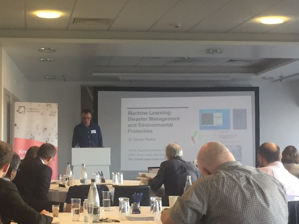 We’re at #epsrc_catapultRIR event with our Researchers In Residence. Steve Reece talking about how he works with us.