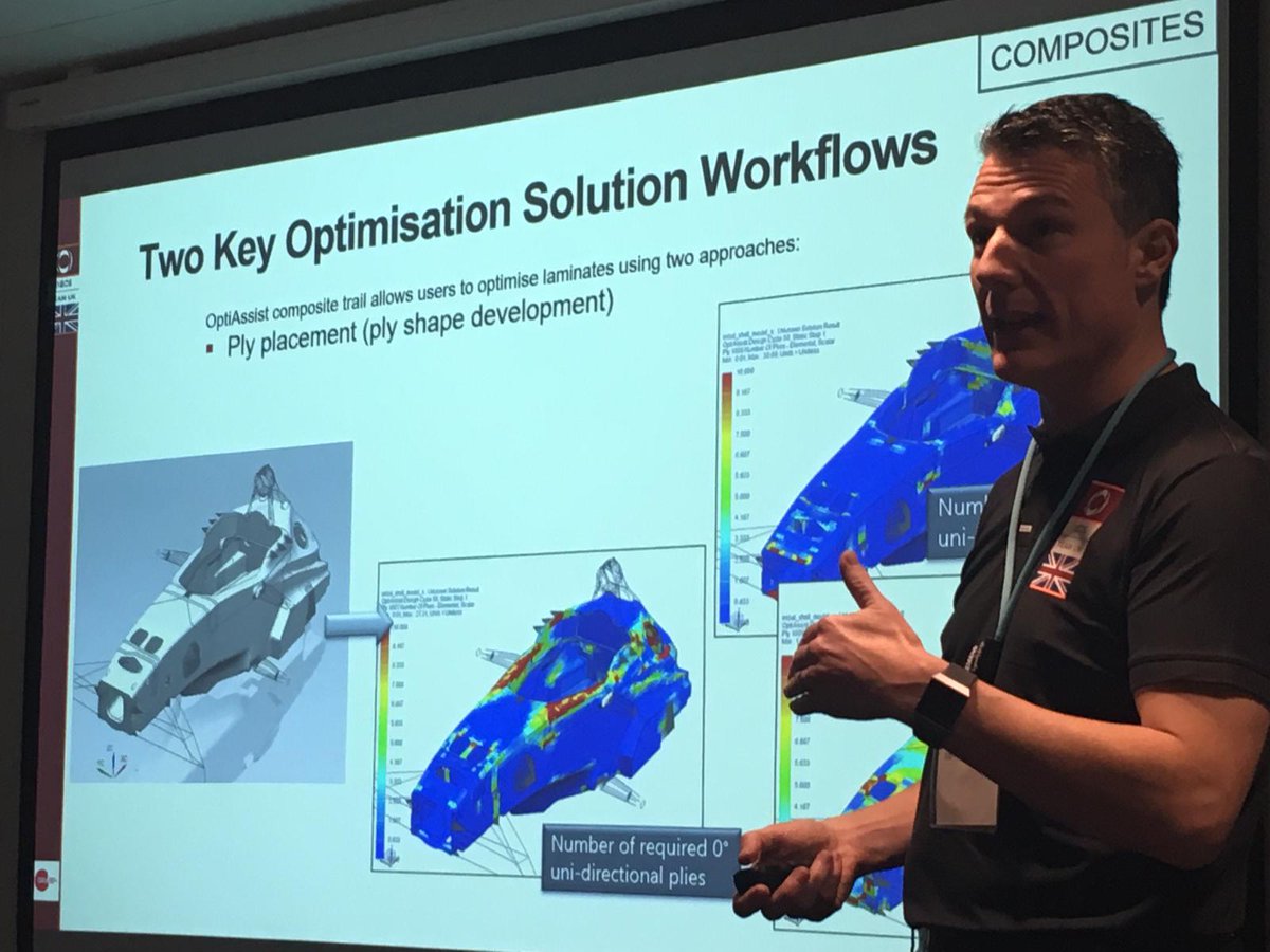 Simcenter_'s tweet photo. Optimizing the composite structure of the team INEOS America’s Cup hull - #Simcenter removes preconceived ideas and enables rapid analysis of multiple concepts. #SimcenterConf @INEOSTEAMUK https://t.co/dbQ0o5IMjw