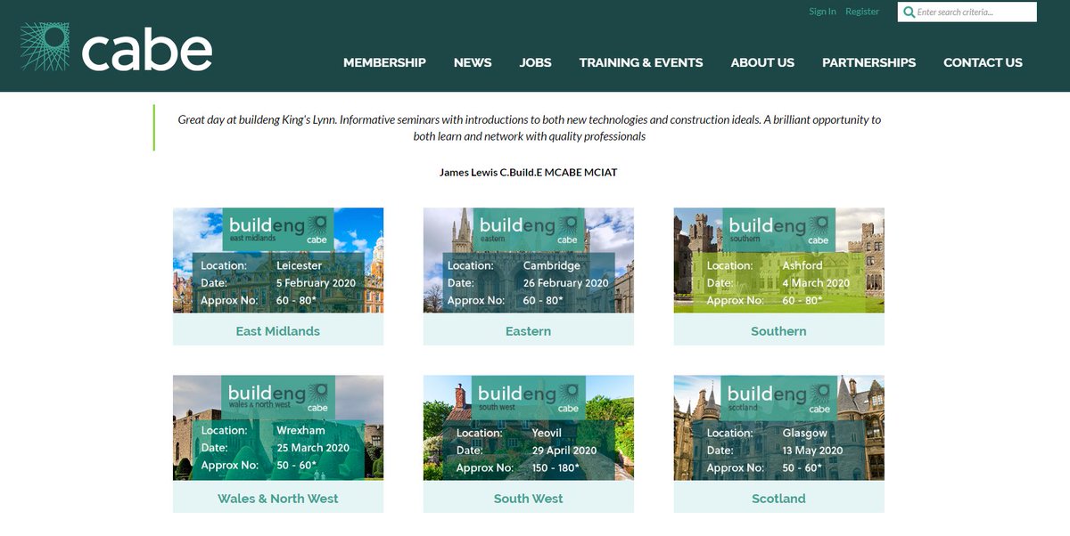 cbuilde's tweet photo. Want to attend one of our 2020 buildeng Regional Conferences? Visit our Delegates page, and look for your next local regional conference.
Find out more on our upcoming regional conferences: https://t.co/TwM2fnlJoq
#buildeng https://t.co/3cBnNsky5b