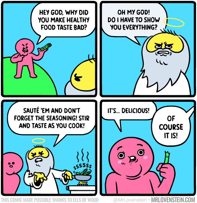 MrLovenstein's tweet photo. Flavor savior.

Secret Panel HERE 🥬 https://t.co/sf99ylUKMt https://t.co/s8wINYk4EY