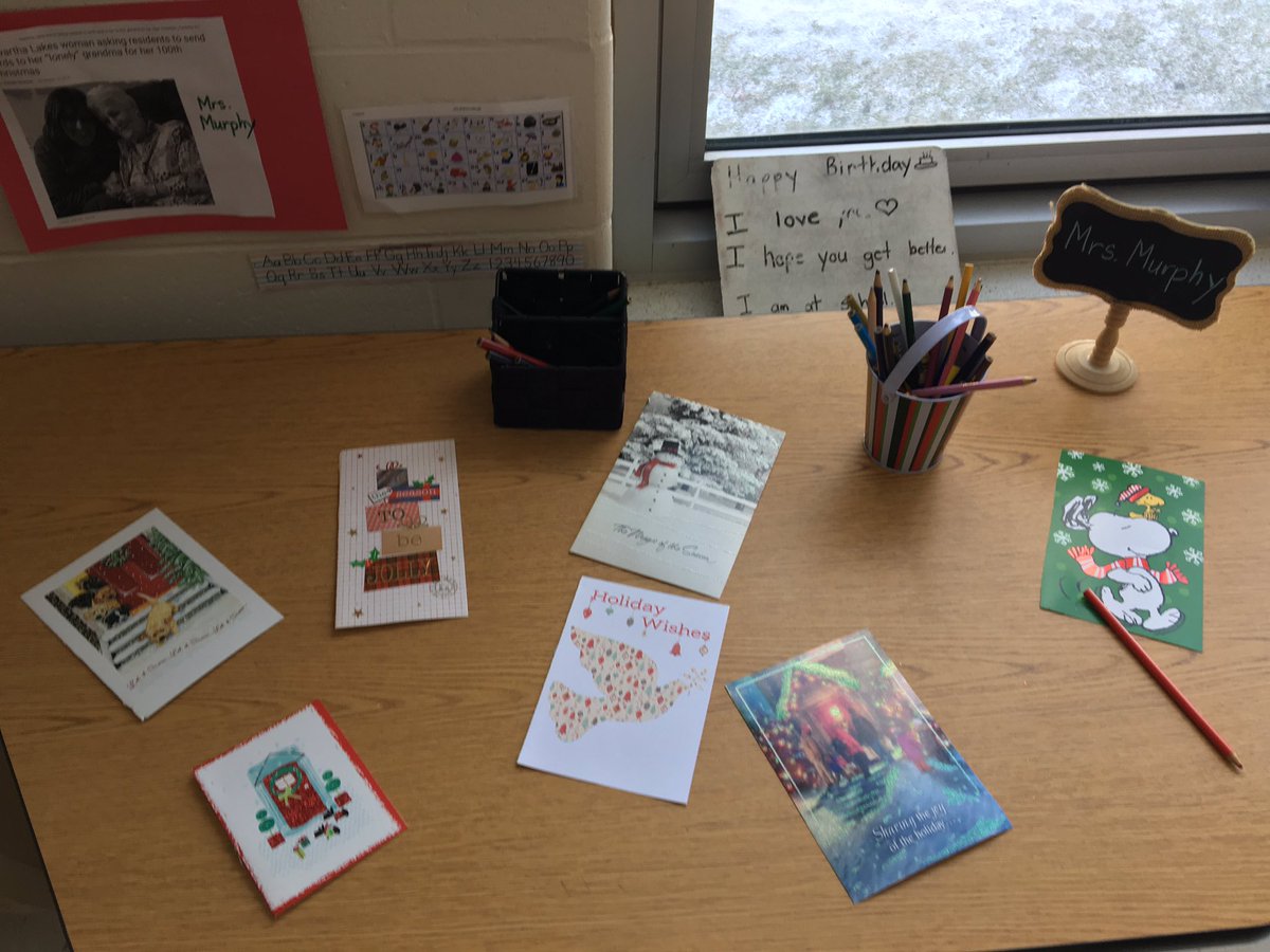 The gift of giving is celebrated with kindness and friendship <a href="/Grandview_PS/">Grandview PS</a> . Our Kindergarten class had a heartfelt response to Mrs. Murphy, a senior citizen in CKL. <a href="/TLDSB/">TLDSB</a> <a href="/MyKawarthaCom/">MyKawartha.com News</a> . They made Christmas cards to help warm her ❤️