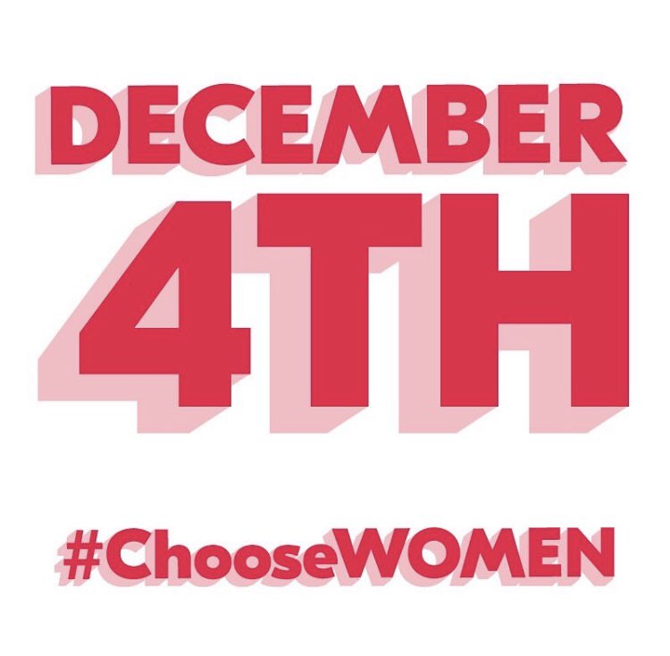 Use the hashtag #ChooseWOMEN to tell us who you’re supporting this Wednesday!