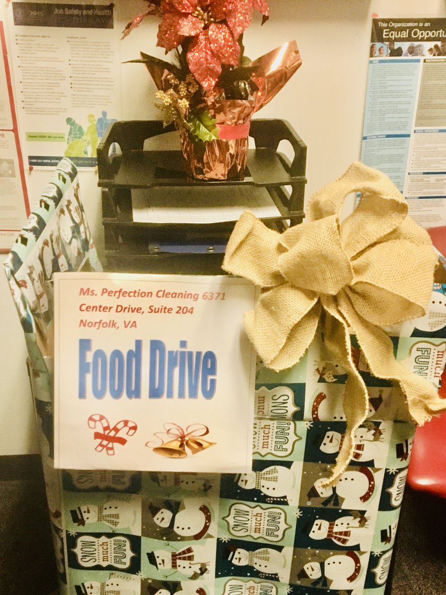 MsPerfection's tweet image. Food Drive-Please drop off can goods Monday thru Thursday 10 am to 12:30 pm @ 6371 Center Drive, Suite 204 Norfolk, VA.