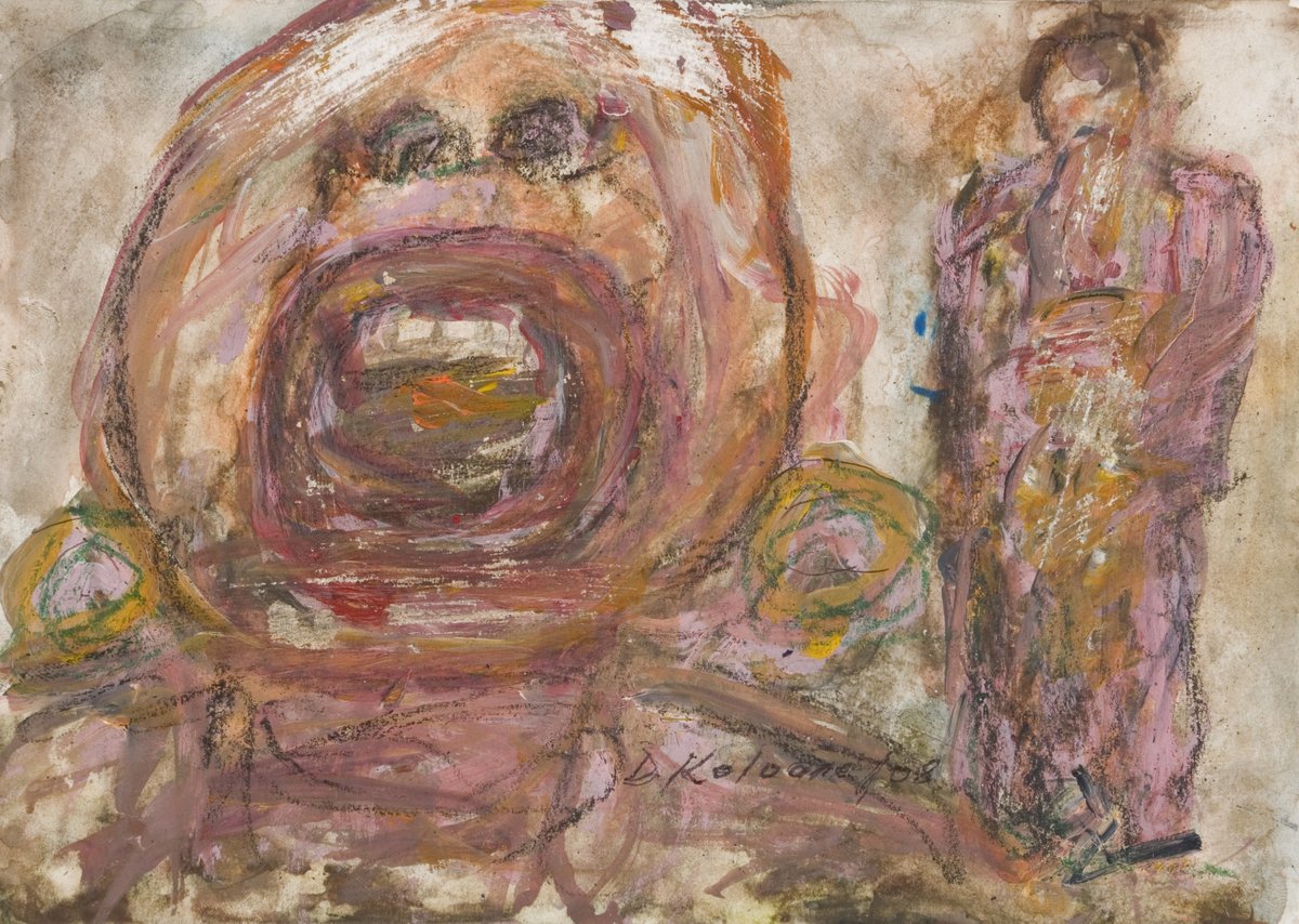 StandardBankArt's tweet photo. The #DavidKoloane exhibition closes this Friday, 6 Dec. Don't miss your chance to catch Koloane's exciting work!
Read more about #DavidKoloane in this blog post here: https://t.co/F4Qms3HkvY #AfricanheART
David Koloane
Singer, 2008
Mixed media on paper
Work: 20.5 x 29 cm https://t.co/haoF61B8Bh