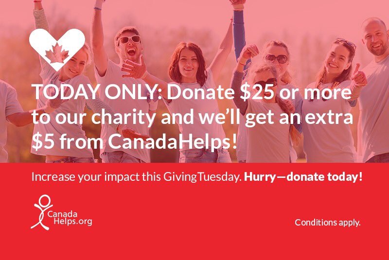 Today is #GivingTuesday! For every $25.00 that is donated to ASRAB through CanadaHelps.org, and EXTRA $5.00 is donated from Canada Helps! 

ASRAB supports sport and recreational opportunities for Albertans who are visually impaired. Donate today!