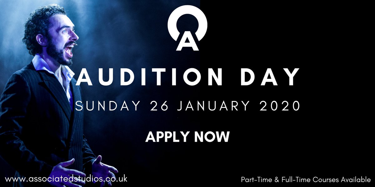 Assoc_Studios's tweet photo. Applications for all of our 2020 Musical Theatre Courses (Part-time and Full-time) are now open and we have our next Audition Day coming up.
Limited spaces so don't miss out and book a place now by emailing info@associatedstudios.co.uk
#kickASSTraining https://t.co/GRAN8ts6My
