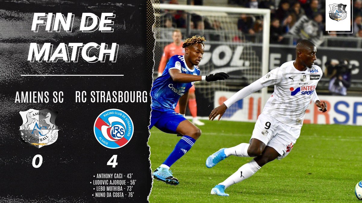 romain_from's tweet photo. Amiens - Strasbourg (23/11)
🏟Stade de la Licorne
Défaite ⚪️⚫️
Buteurs ⚽️:
Strasbourg : Caci 43’, Ajorque 56’, Mothiba 73’, Da Costa 76’
#ASCRCSA https://t.co/GuNogEadnI