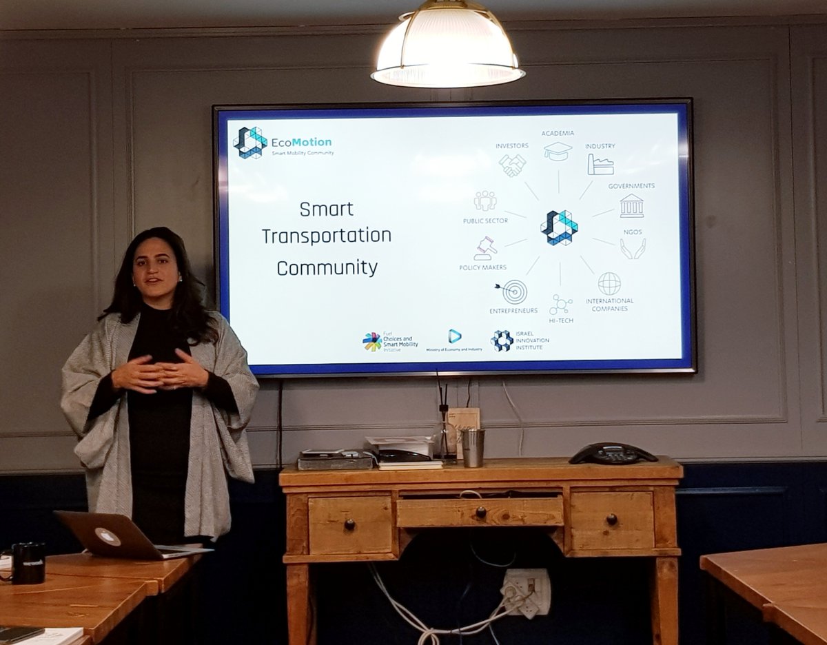 VDA_online's tweet photo. It’s a busy day at our #TelAviv-#StartupTour! It started with a presentation from @EcoMotionIL, then continued at #GroveVC. Next up: @otonomo_ and ImpactFirst Investments (@Pitango). We’re looking forward to more insights into Tel Aviv’s #startup ecosystem! @Alphazirkel https://t.co/amRbN8MMY2