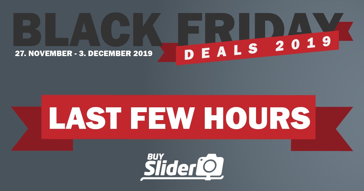 buySlider's tweet photo. Last Few Hours Until The End Of Black Friday Deals. Check Them Out At https://t.co/FAIi6cr5Me Now!  #Filmmaking #cameragear #buySlider #BlackFriday https://t.co/q8XlwbxkYS