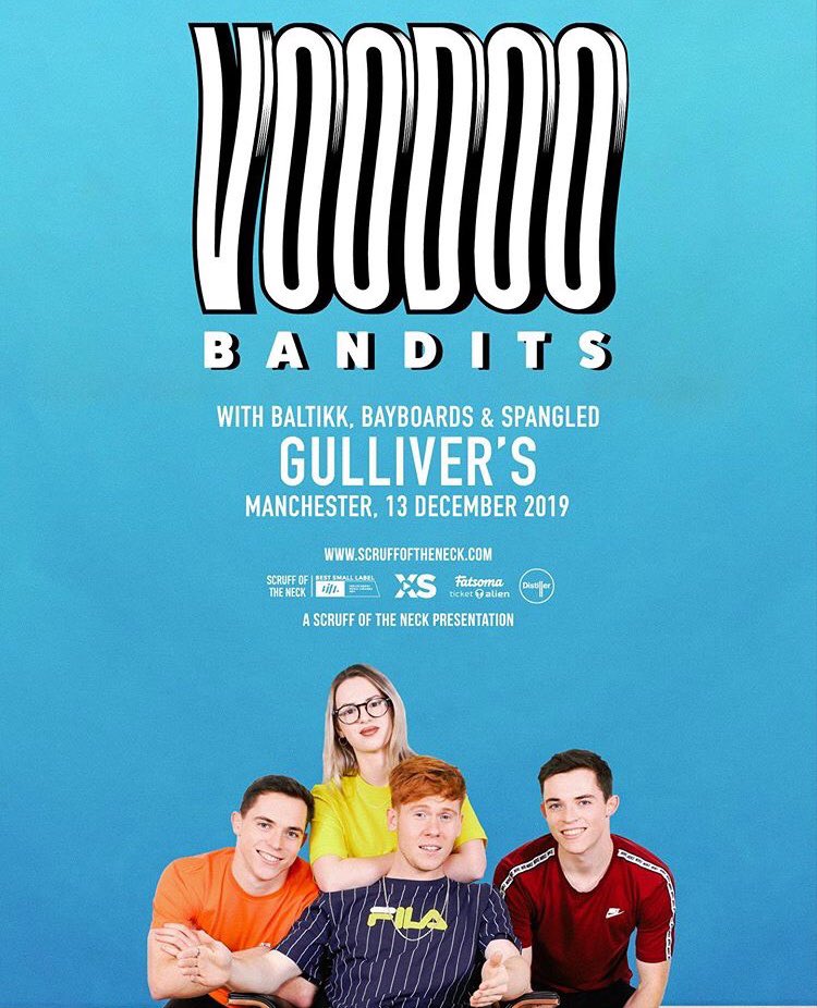 13th DECEMBER We Are Supporting <a href="/voodoobandits/">𝙑𝙊𝙊𝘿𝙊𝙊 𝘽𝘼𝙉𝘿𝙄𝙏𝙎</a> At <a href="/GulliversNQ/">Gullivers</a> Alongside Bayboards &amp; <a href="/Spangledband/">~ SPANGLED ~</a> Hosted By <a href="/scruffoftheneck/">Scruff of the Neck</a> 
We Can’t Wait For This One!! 
TICKETS AVAILABLE IN OUR BOI GET THEM WHILE YOU CAN!