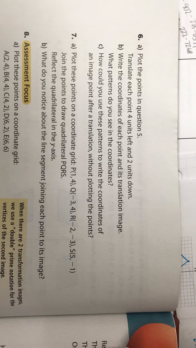 bihimath's tweet photo. Grade 7 HW p.323 #6-7 https://t.co/bqB2MsLJmb