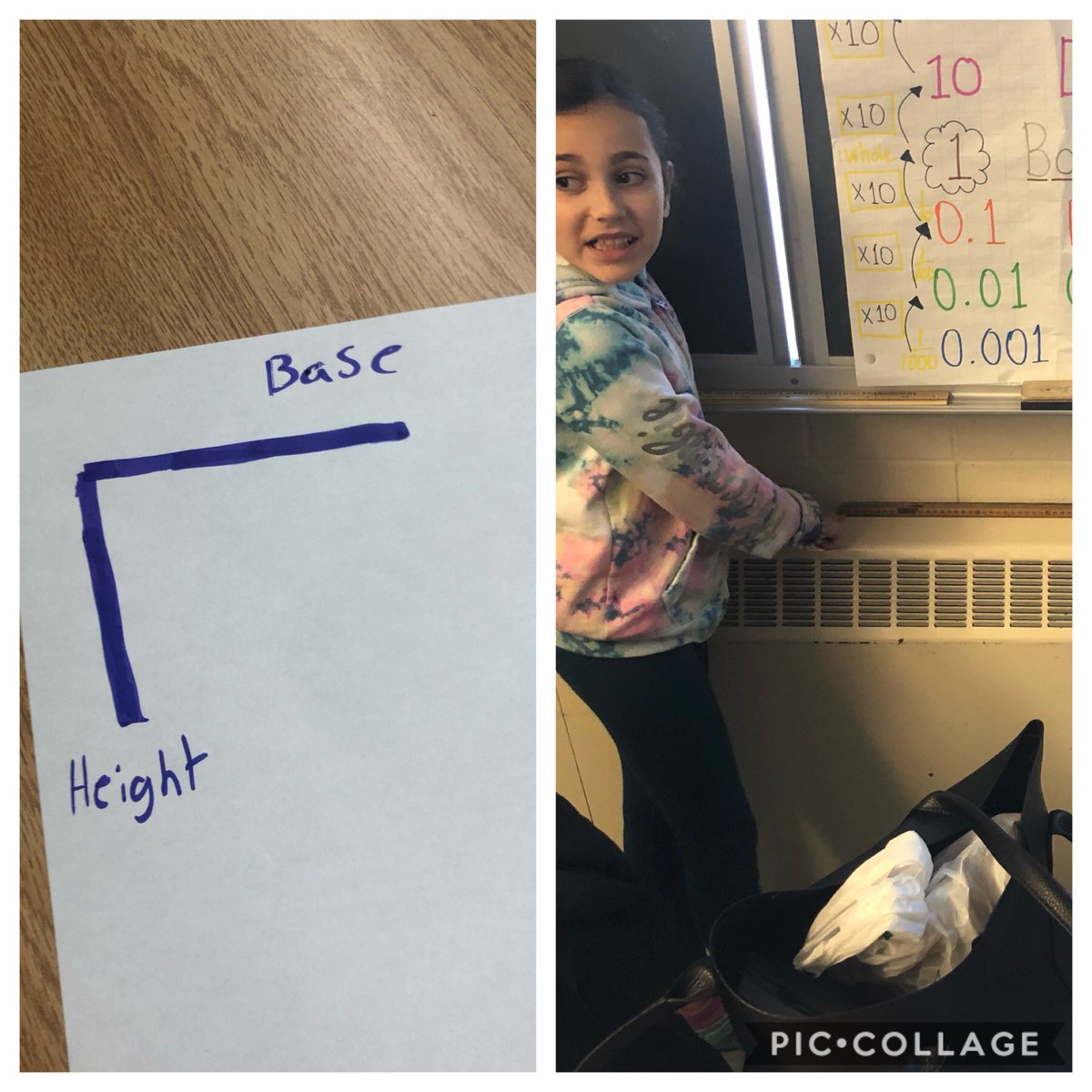 mallorymilton's tweet image. How many metres square is our classroom?  We need the base and height... we don’t use length and width in this class anymore!!! #brilliant #developingunderstanding #whatisarea