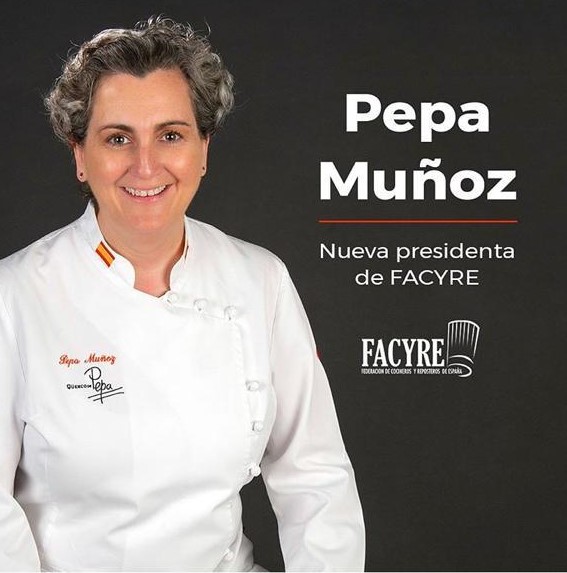 Mi primera felicitación es para Pepa Muñoz <a href="/QuencodePepa/">Rest. Qüenco de Pepa y tienda "La Huerta de Pepa"</a>, quien ha sido nombrada recientemente presidenta de <a href="/FACYRE/">FACYRE</a>. Enhorabuena, Pepa. Un placer aprender contigo en #GastroBusiness 2018 y en #HIP2019. ¡Nos vemos de nuevo en #HIP2020! #EvaLovesFuture
