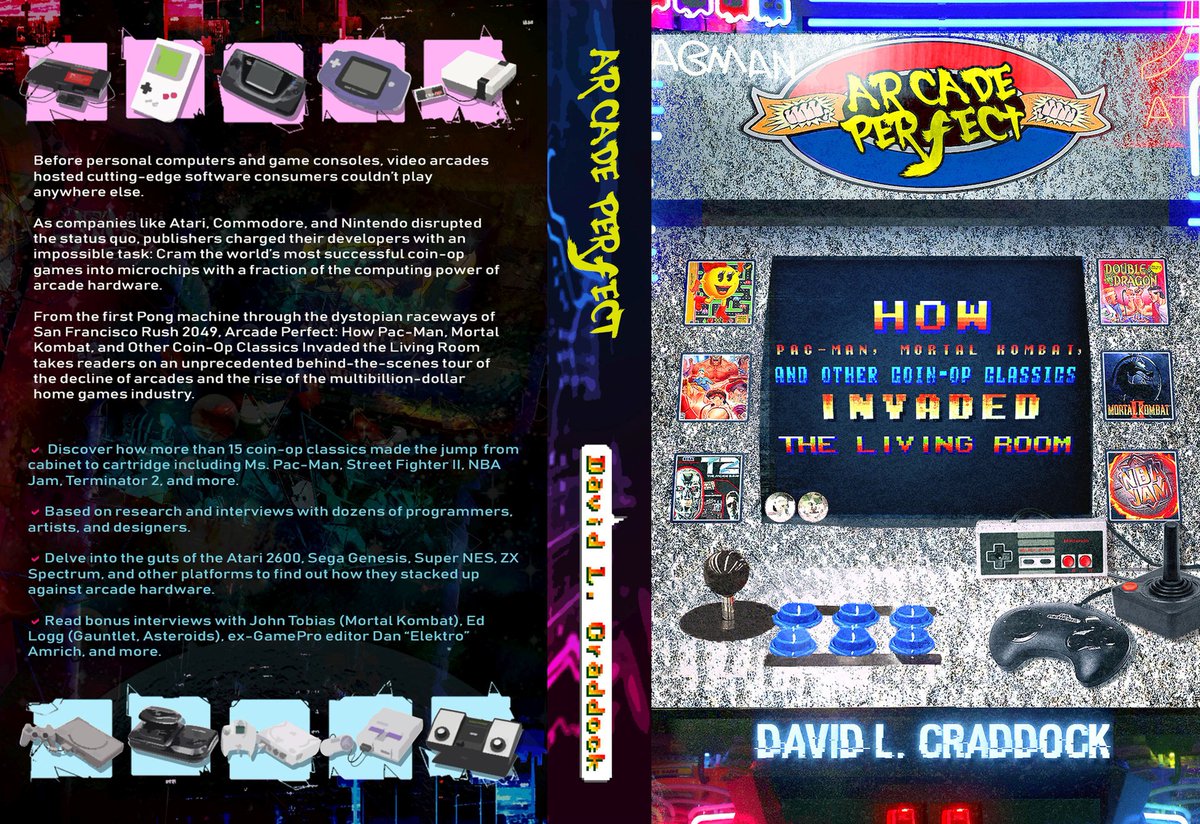 ArcPerfectBook's tweet photo. Autographed paperbacks of ARCADE PERFECT are available for purchase! $50 for domestic addresses, $75 for international--shipping included. Email arcadeperfectbook@gmail.com for more info, or tweet @davidlcraddock. https://t.co/GGdT5CbJm6
