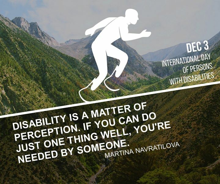 Live without borders! #DayOfPersonsWithDisabilities ift.tt/2fJJ6Dm