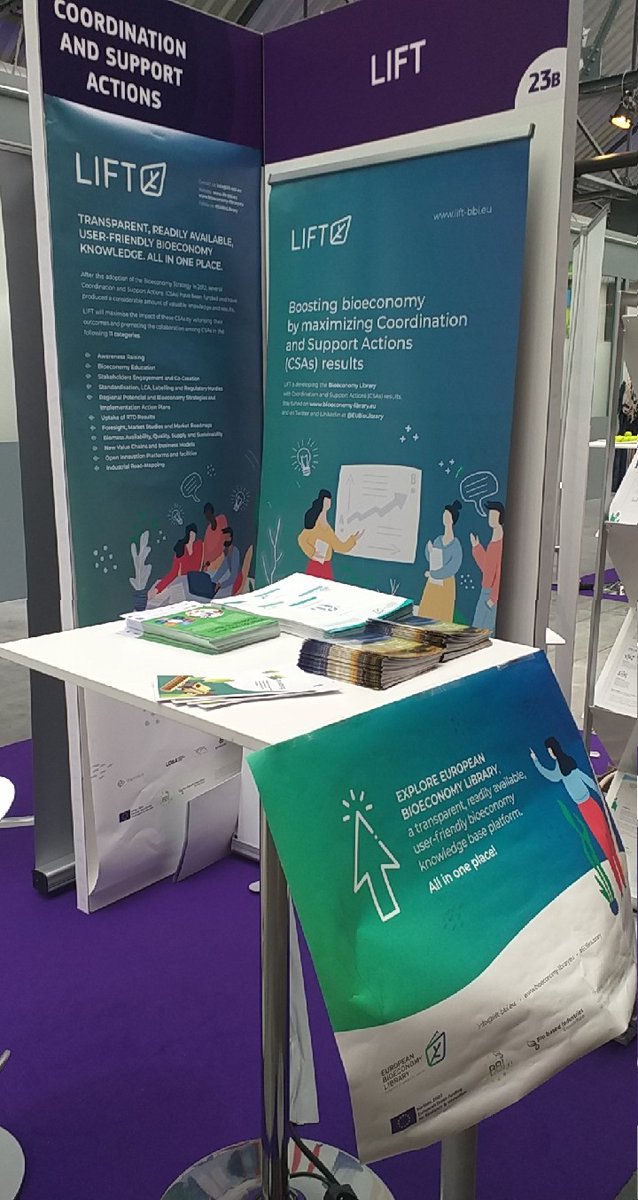 If you are at #BBISF19 and would like to know what Coordination and Support Actions, funded by <a href="/EU_H2020/">Horizon 2020</a> and <a href="/BBI2020/">BiBi2020</a>, have been doing to boost the bioeconomy in Europe 👉 our European Bioeconomy Library is the answer. Visit our booth 23A to find out more! 👋
