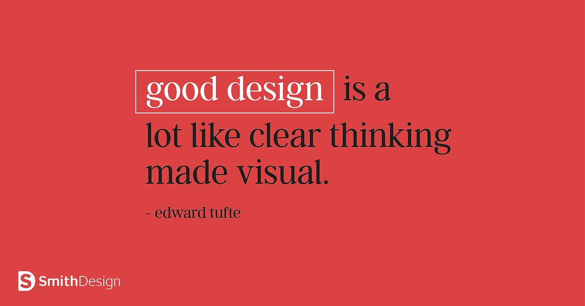 packagedesign's tweet photo. When your objectives are clear, your design performs at its most optimal.

#tuesdaythoughts #smithdesign #visualdesign #graphicdesign #quoteoftheday https://t.co/qZBFQwB630