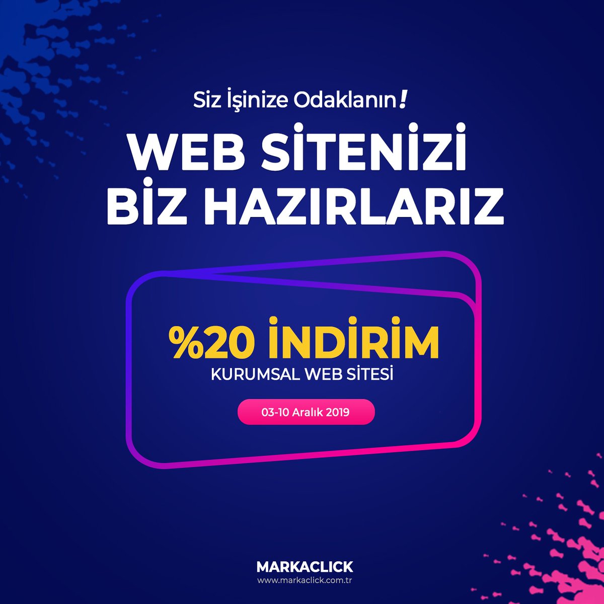 İşletmenizin, müşterileriniz tarafından daha güvenilir bulunması için web sitenizin basite alınmaması gerekir. Siz işinize odaklanın, web sitenizi biz hazırlarız. #kurumsalwebsitesi #kurumsalwebtasarım #sitekolay #markaclick