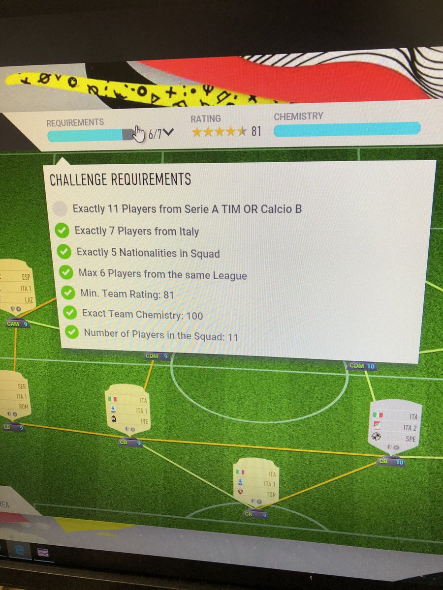 JoshRoberts_69's tweet photo. @EASPORTSFIFA I’ve met all the requirements for the Italy section in the national pride SBC but it’s still not letting me proceed https://t.co/1nN5ovPPH4