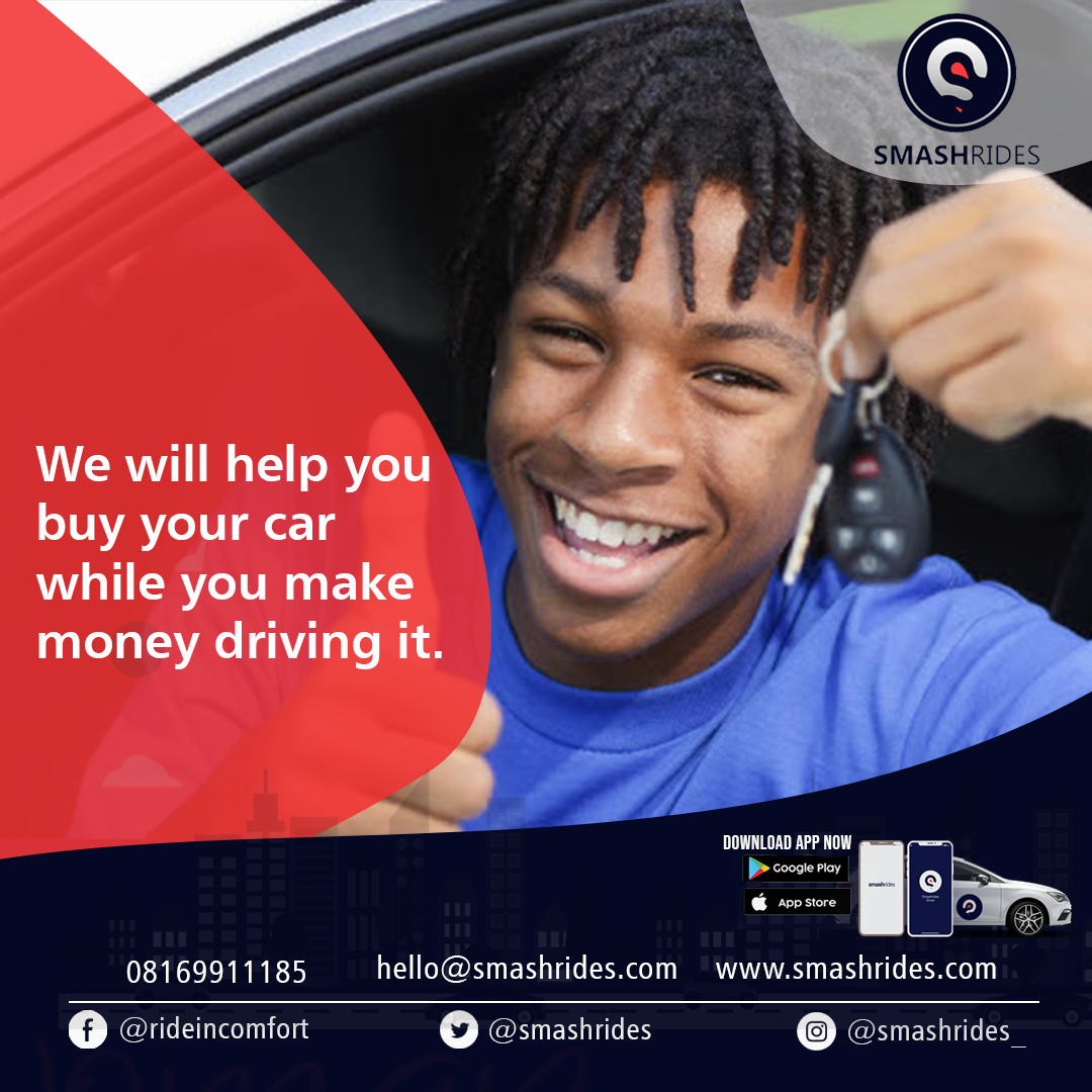 RidesmashNG's tweet photo. Make extra cash this season with your car with Smashrides #Chairman #barfest2 #StylebyZenithFlopped #Shiloh2019 #tuesdayvibes #SaveOurData #smashrides #lagos #kano #Traffic #cashapp #MoneyWhenYouNeedIt https://t.co/kSu74AAcU9