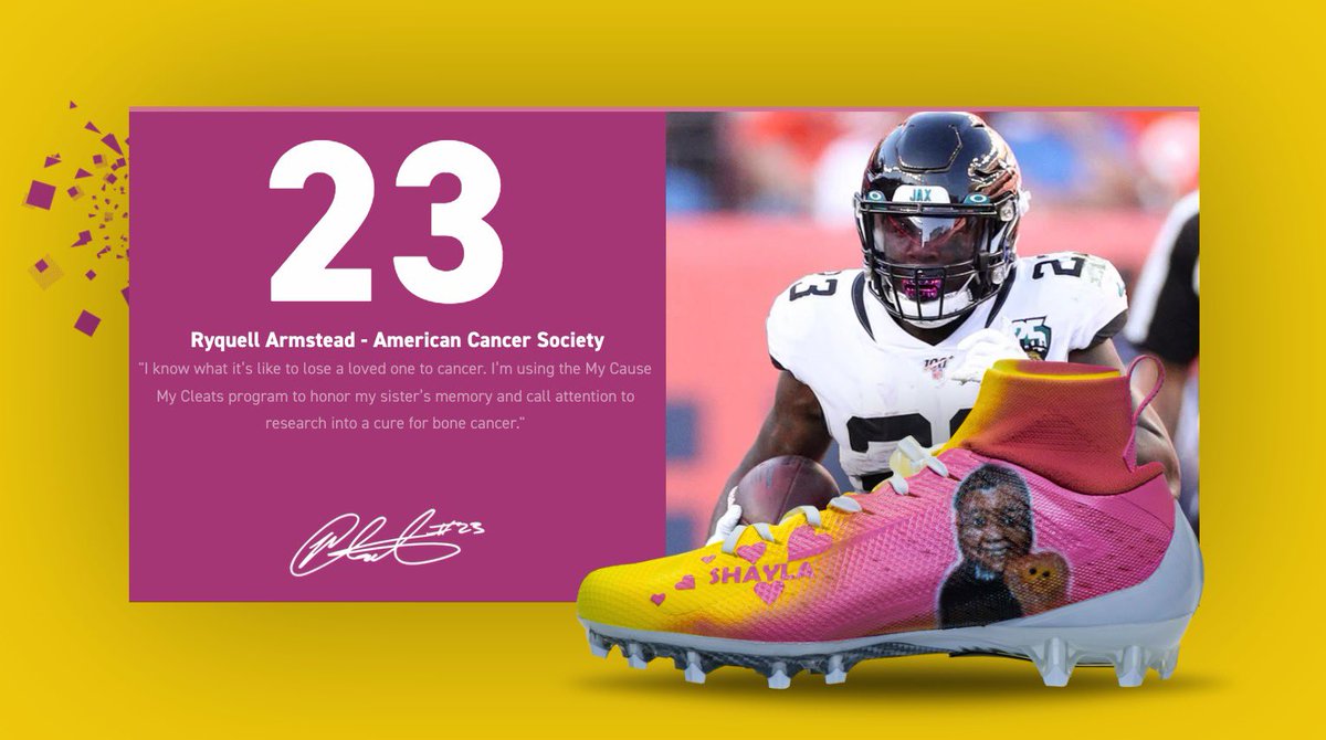 I’ll be wearing my sister proud for my cause cleats this weekend to draw attention to a cure for bone cancer‼️ forever thankful for you👼🏽