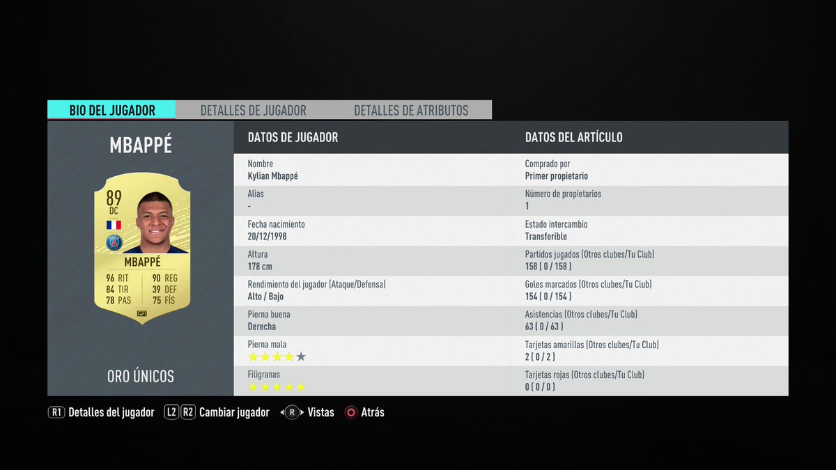 Fan2Markez's tweet photo. Gracias por todo Kylian!

Que abuso de jugador... 

#FIFA20 https://t.co/jF9a8ctoZH