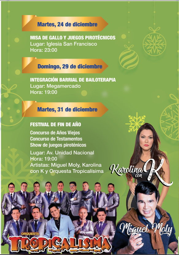 #AGENDACULTURAL POR NAVIDAD Y FIN DE AÑO