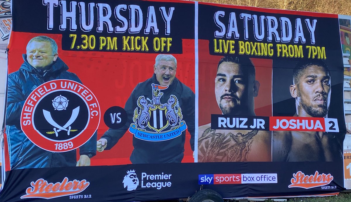 An action packed week here at the sports bar 👇🏼