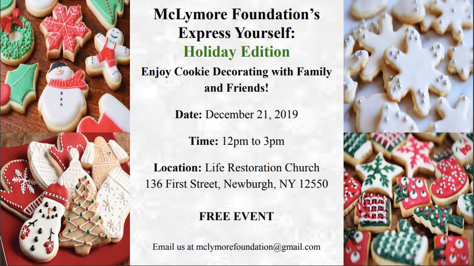 Want to enjoy the holiday season with family and friends? Join us on Saturday, December 21 in cookie decorating! COMPLETELY FREE ❄️❤️