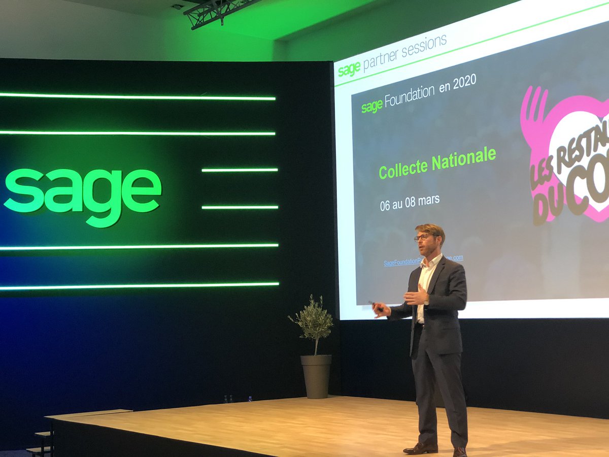 ⚡️#SagePartnerSessions Sage invite ses @SagePartnersFr à s’associer à ses collaborateurs dans le cadre d’une mission avec la <a href="/sagefoundation/">Sage Foundation</a> 💚 Du 6 au 8 mars prochain, l’ensemble de l’écosystème sera main dans la main poir soutenir les <a href="/restosducoeur/">Les Restos du Coeur</a> #collectenationale