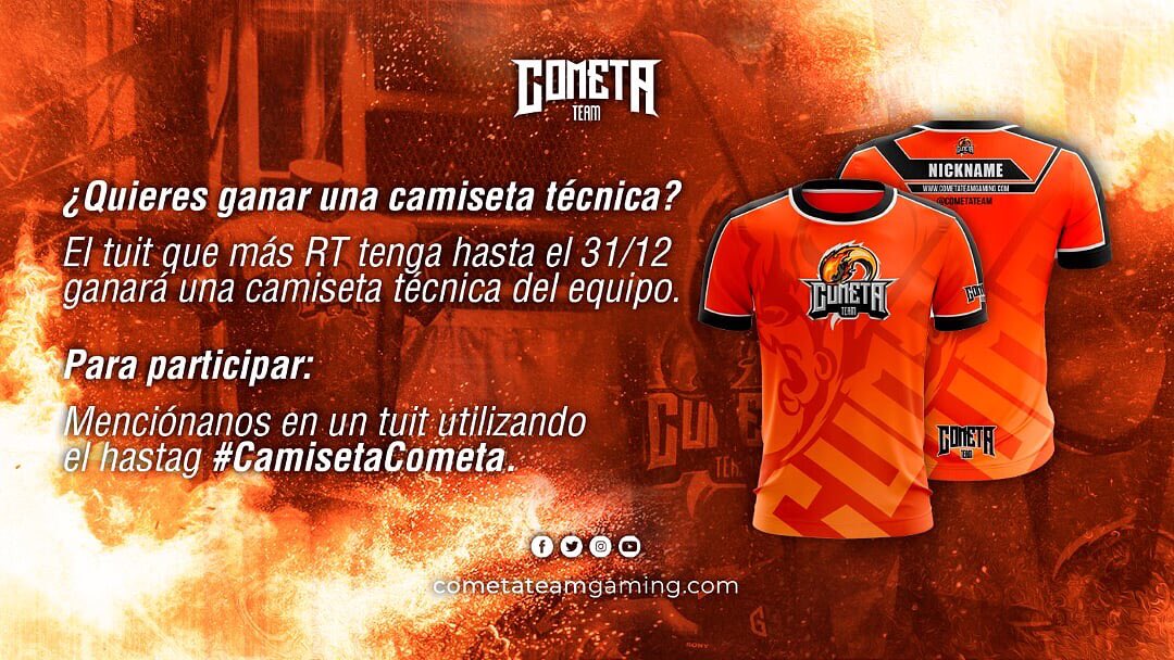 wildrakmord's tweet image. Bueno Bueno !!! Gente de twitter vamos a convocaros !!!! En @CometaTeam se sortea una camiseta al twitt con más RT’s de aquí al 31 de diciembre !!! Correr y participar !!!  #CamisetaCometa