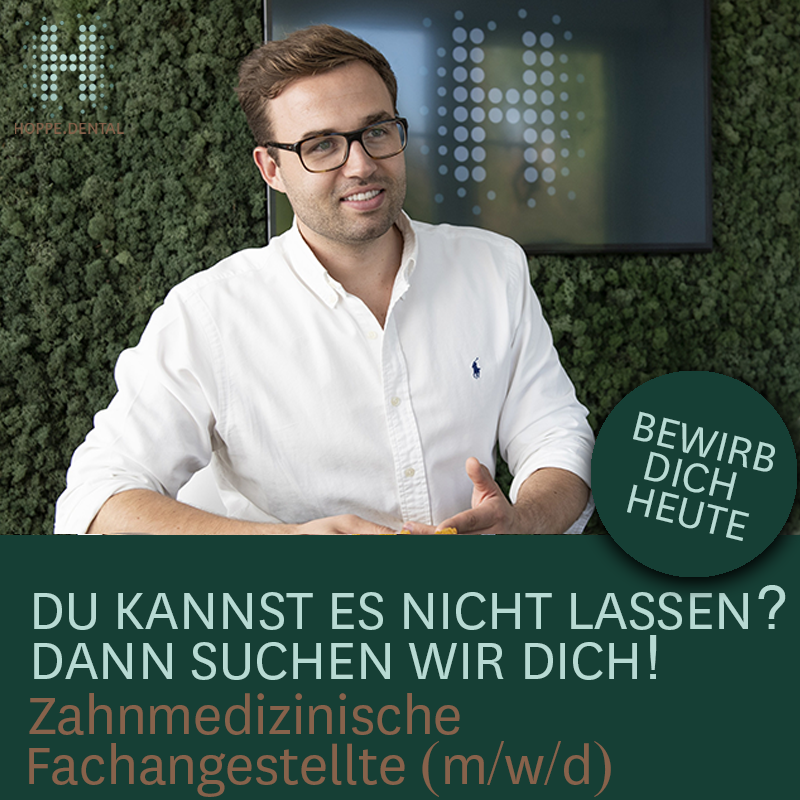 Wir suchen Dich! 
 Unsere aktuellen Job-Angebote ► hoppe.dental/jobs-karriere/ 

#zahnarzt #job #jobs #stellenangebot #ZahnmedizinischeFachangestellte #ZahnmedizinischerFachangestellter #zfa #zfajob