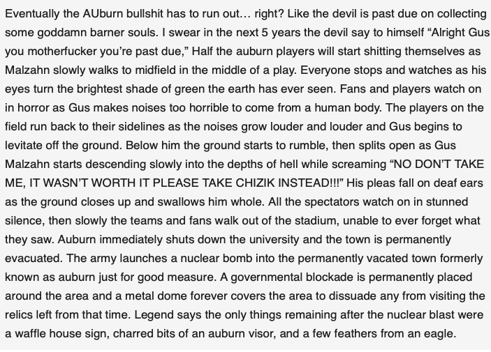 TideGP's tweet image. I don't know WHO authored this, but give him/her the #Pullitzer, this is PURE GOLD.  #rolltide