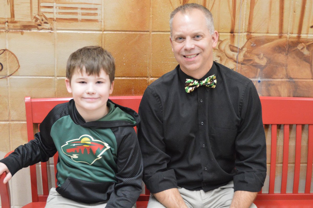 It's Paw Pride Bow Tie Tuesday!!  Mylo Laborde was this week's winner, and he picked out this awesome camouflage tie.  Mylo was entered into the drawing for showing respect for learning.  Great job, Mylo!  #gocigo