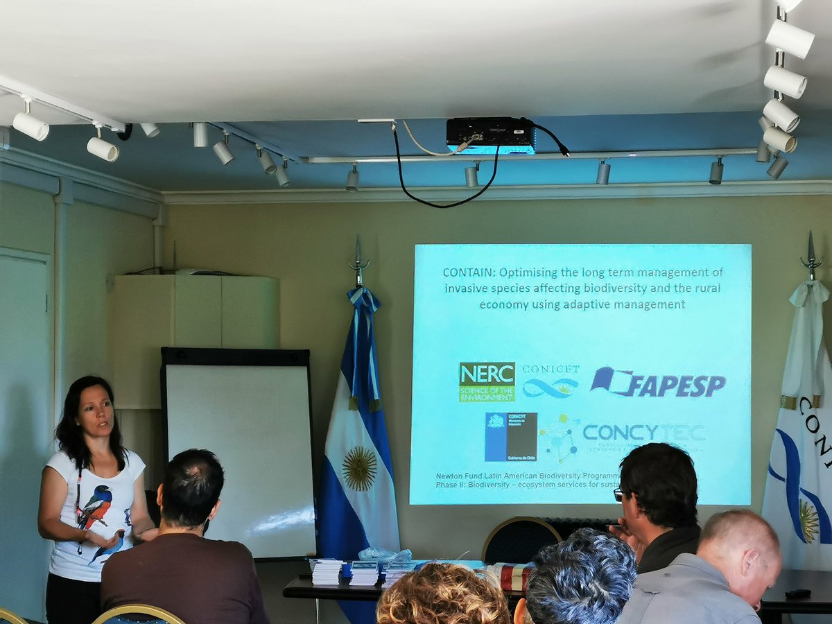 Workshop of #contain #nerc project in #Bariloche on invasive species managament with researchers from Scotland, Brazil, Argentina and Chile <a href="/AnibalPauchard/">Aníbal Pauchard</a> <a href="/Nucleo_CESIEP/">CESIEP</a> <a href="/centrohumedales/">Centro de Humedales Río Cruces, UACh</a> <a href="/LIB_UDEC/">LIB</a> <a href="/udeconcepcion/">Universidad de Concepción</a> <a href="/Conicet/">Conicet</a> <a href="/min_ciencia/">Ministerio de Ciencia</a> <a href="/UAustraldeChile/">Universidad Austral de Chile</a> #sciencetwitter