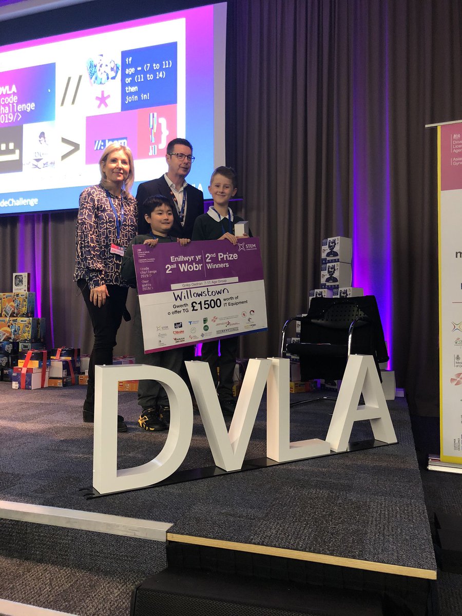 Congratulations to Dan and Jack for winning 2nd place in the DVLA coding competition! #DVLACodeChallenge Thank you to everyone who voted!