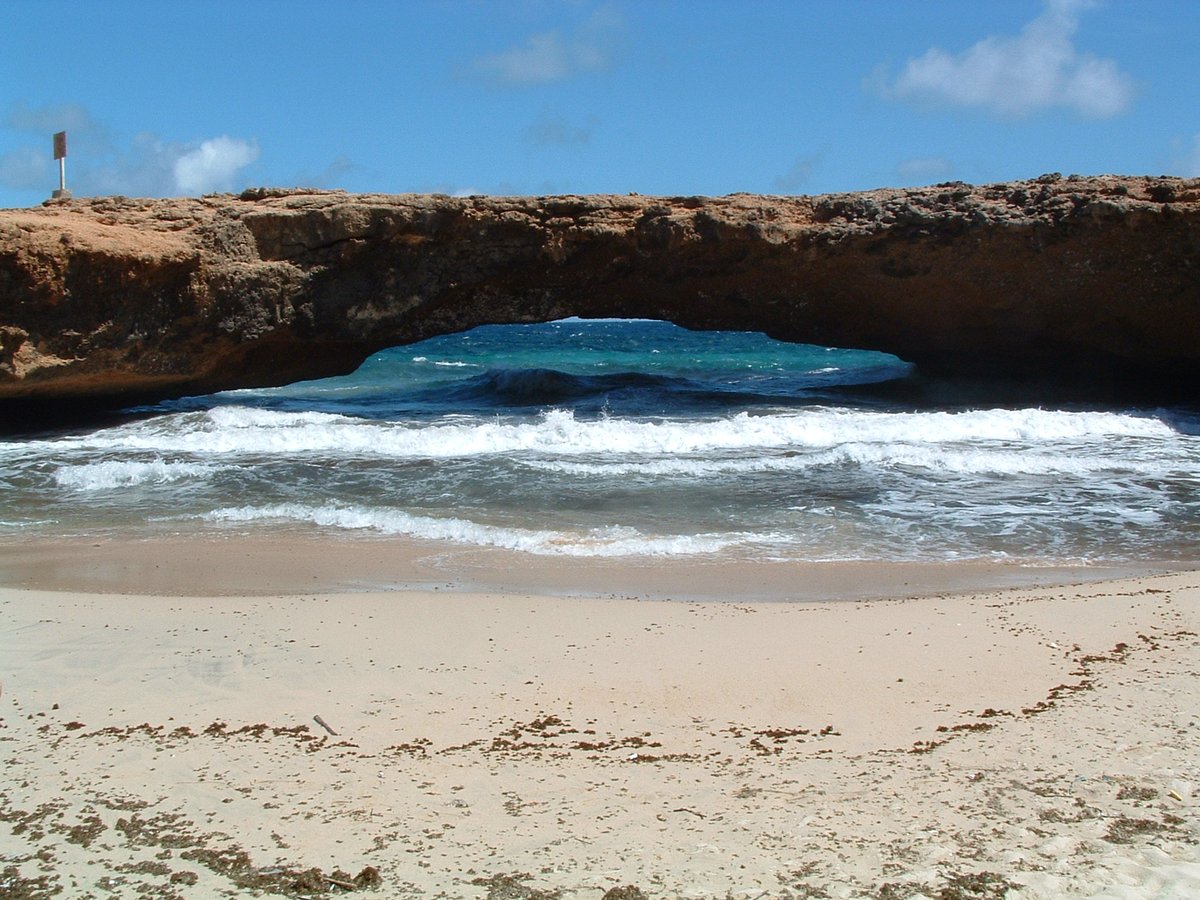 The Natural Bridge in Aruba, photo taken a few years back, it has since collapsed.